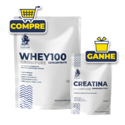 Compre 1 Whey100 Protein Growpure 1050g e Ganhe 1 Creatina Growpure 360g