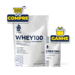 Compre 1 Whey100 350g e ganhe 1 Creatina Growpure 90g